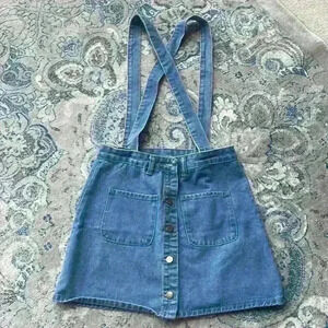 Shein Overall Jean Skirt Size S